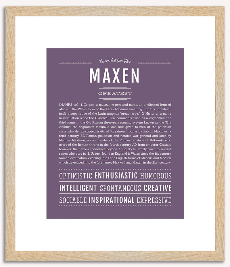 Maxen | Name Art Print