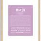 Maxen | Name Art Print