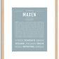 Maxen | Name Art Print