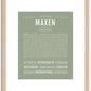 Maxen | Name Art Print