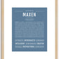 Maxen | Name Art Print