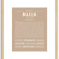 Maxen | Name Art Print