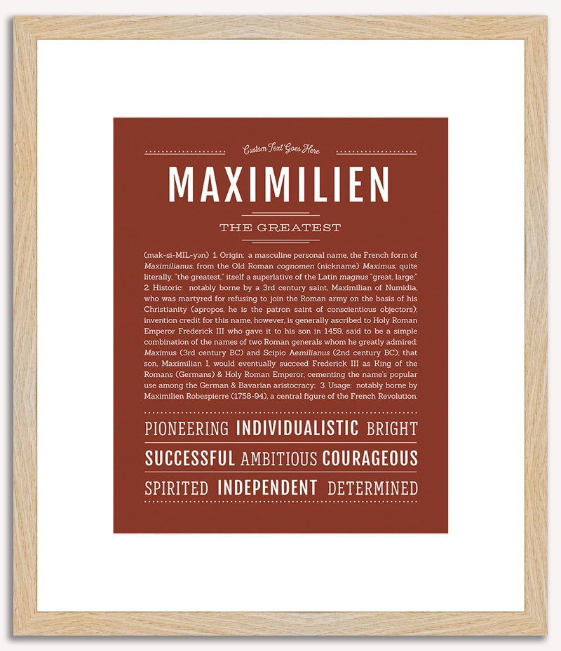 Maximilien | Name Art Print