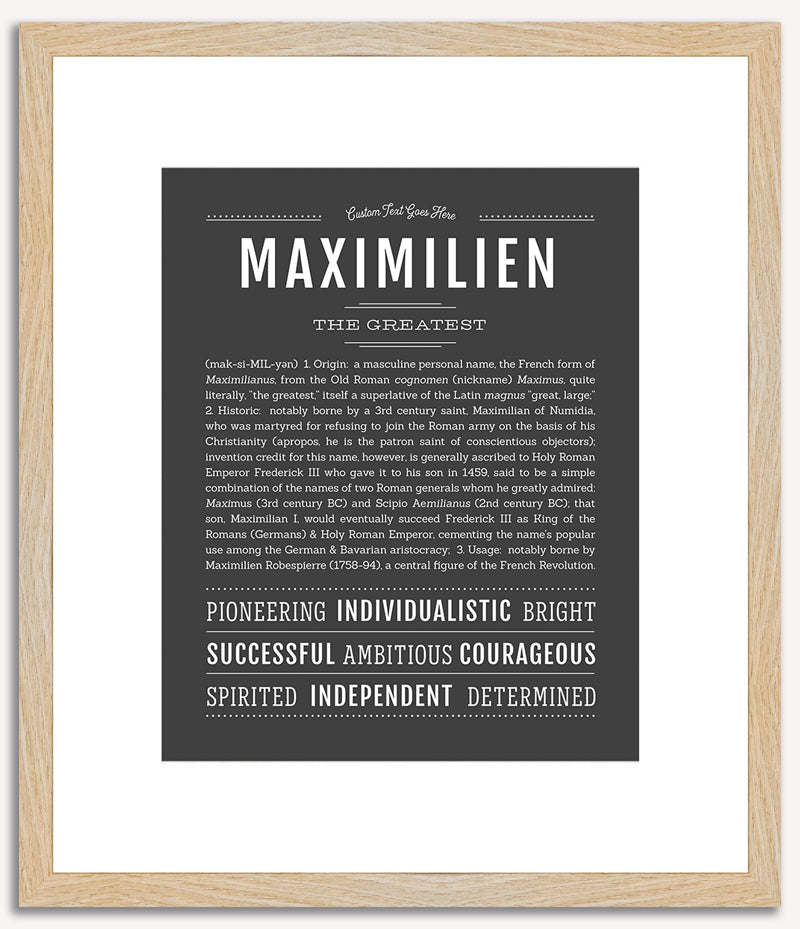 Maximilien | Name Art Print