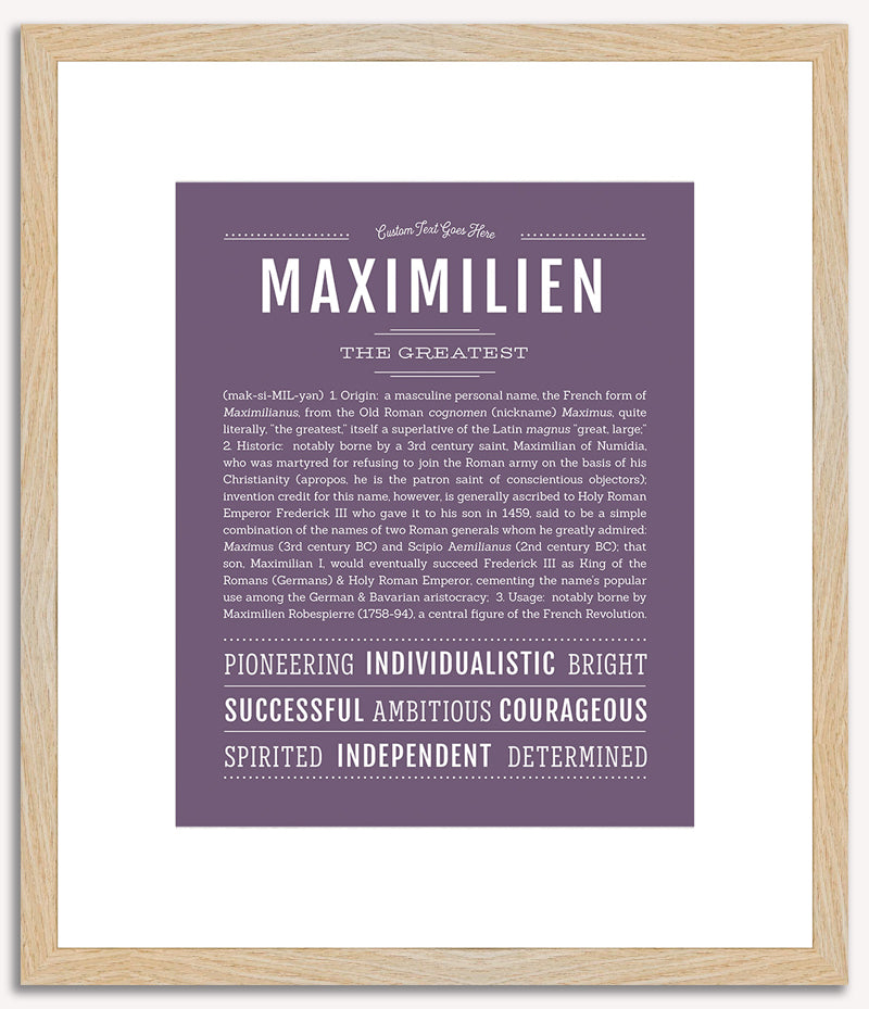 Maximilien | Name Art Print