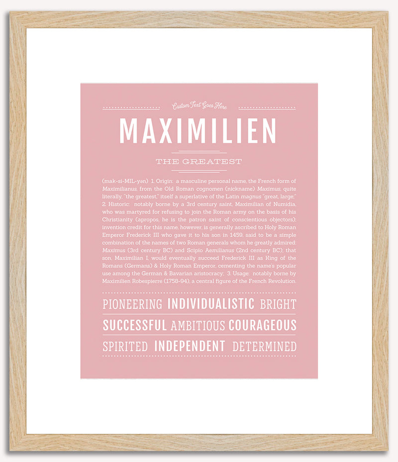 Maximilien | Name Art Print