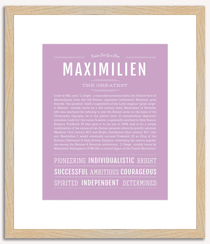 Maximilien | Name Art Print