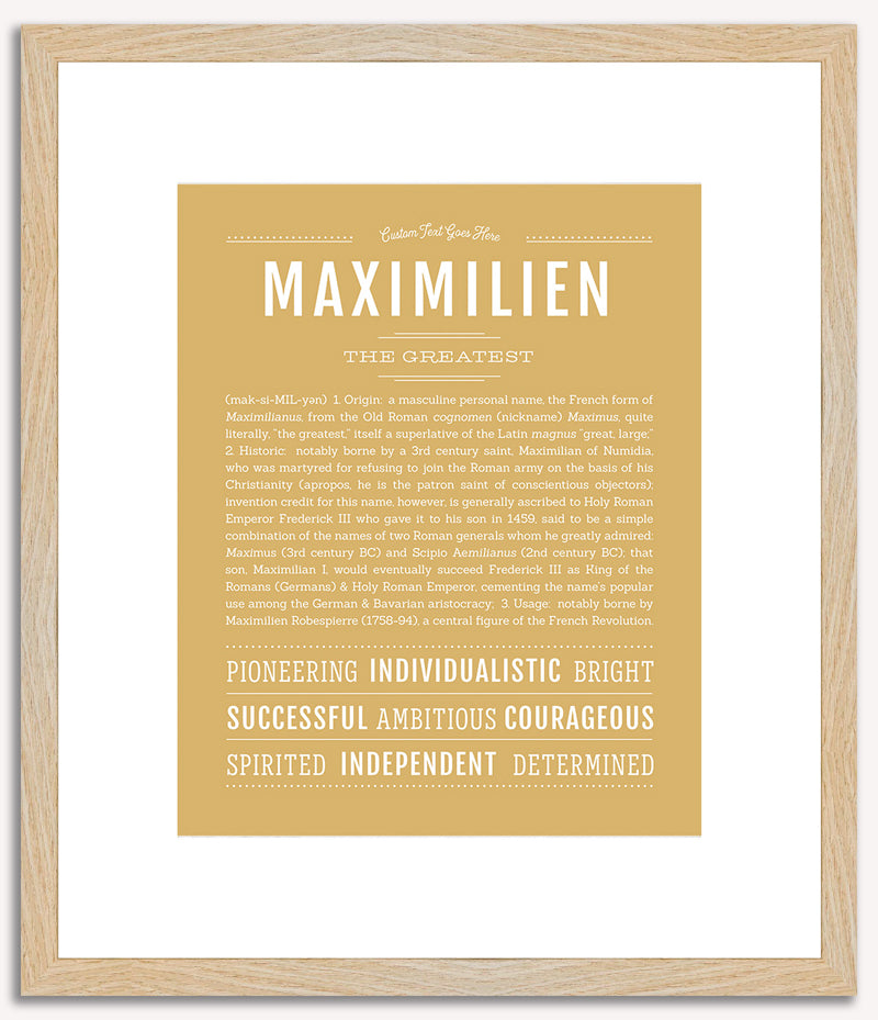 Maximilien | Name Art Print