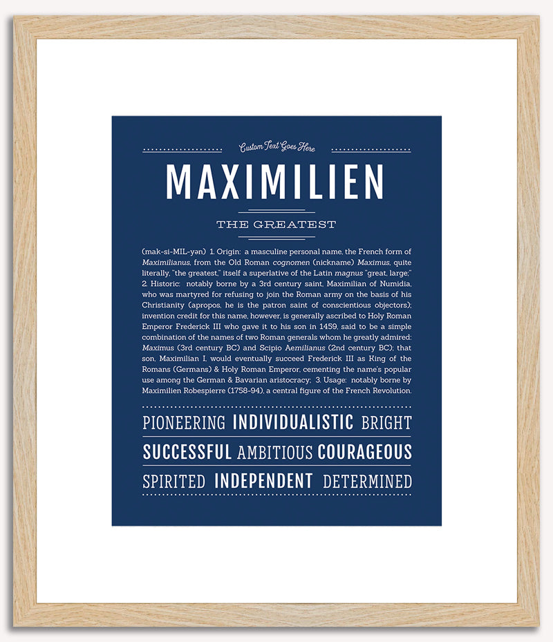 Maximilien | Name Art Print