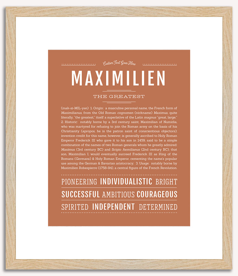 Maximilien | Name Art Print