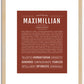 Maximillian | Name Art Print