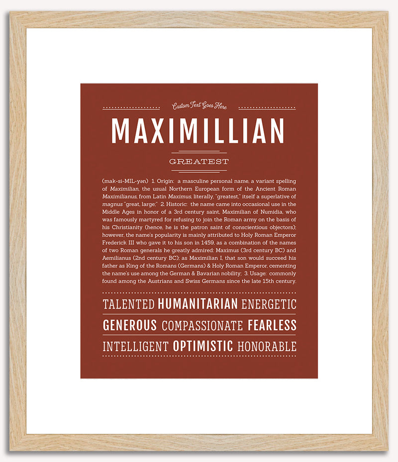 Maximillian | Name Art Print