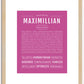 Maximillian | Name Art Print