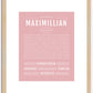 Maximillian | Name Art Print