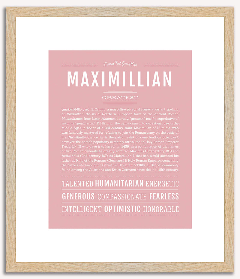 Maximillian | Name Art Print