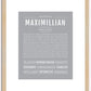 Maximillian | Name Art Print