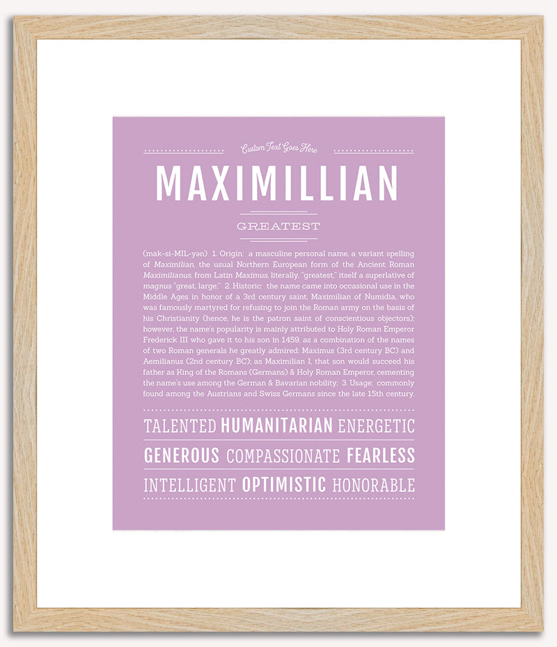 Maximillian | Name Art Print