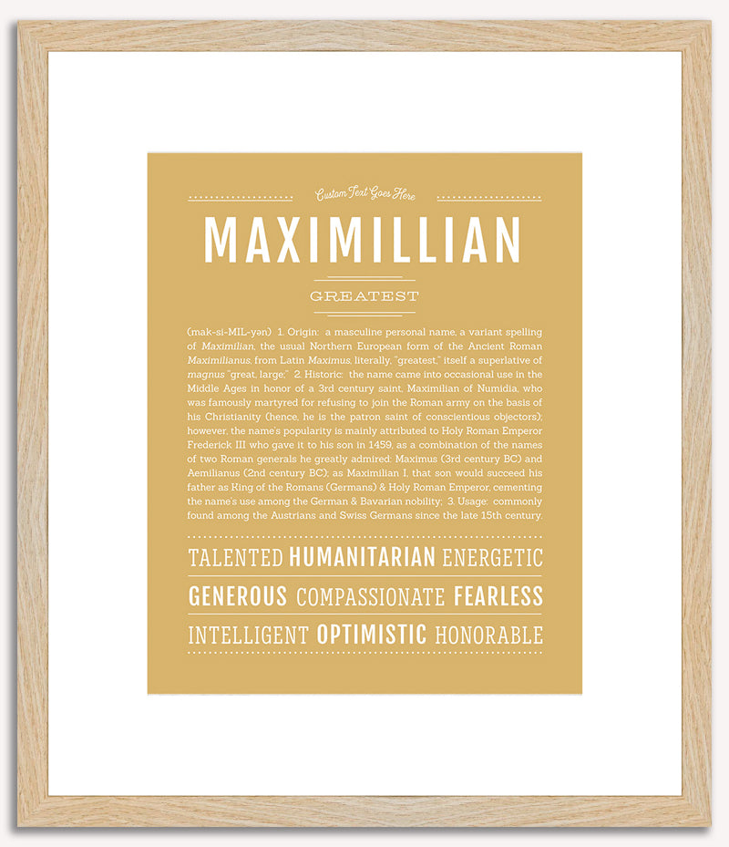 Maximillian | Name Art Print