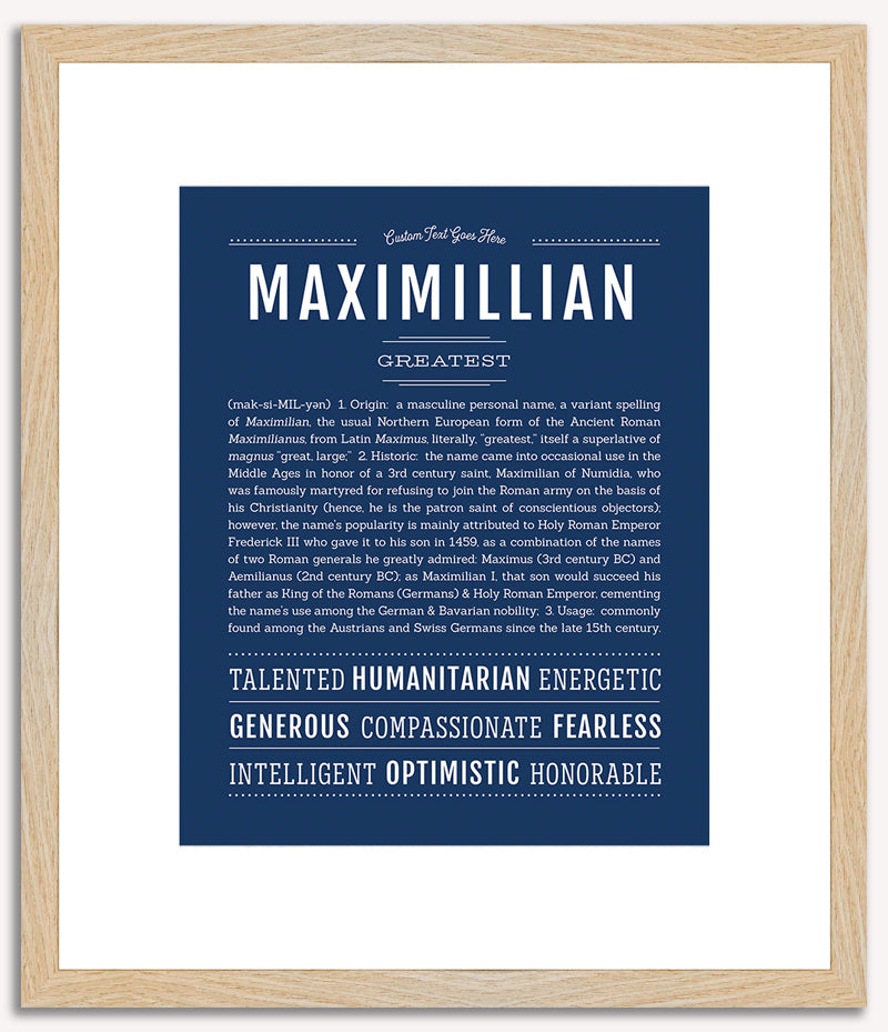 Maximillian | Name Art Print