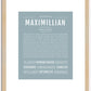 Maximillian | Name Art Print