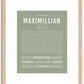 Maximillian | Name Art Print