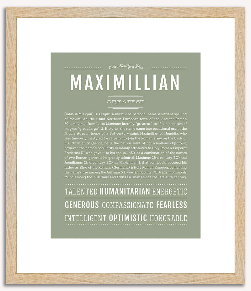 Maximillian | Name Art Print