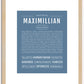 Maximillian | Name Art Print