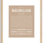 Maximillian | Name Art Print