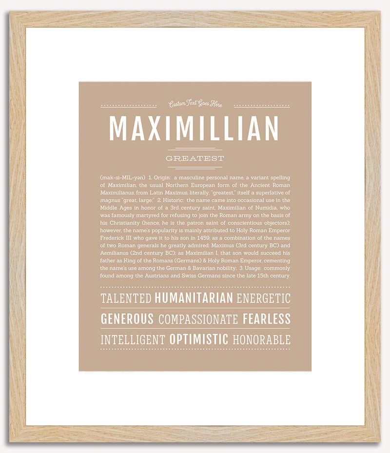 Maximillian | Name Art Print