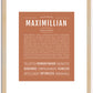 Maximillian | Name Art Print