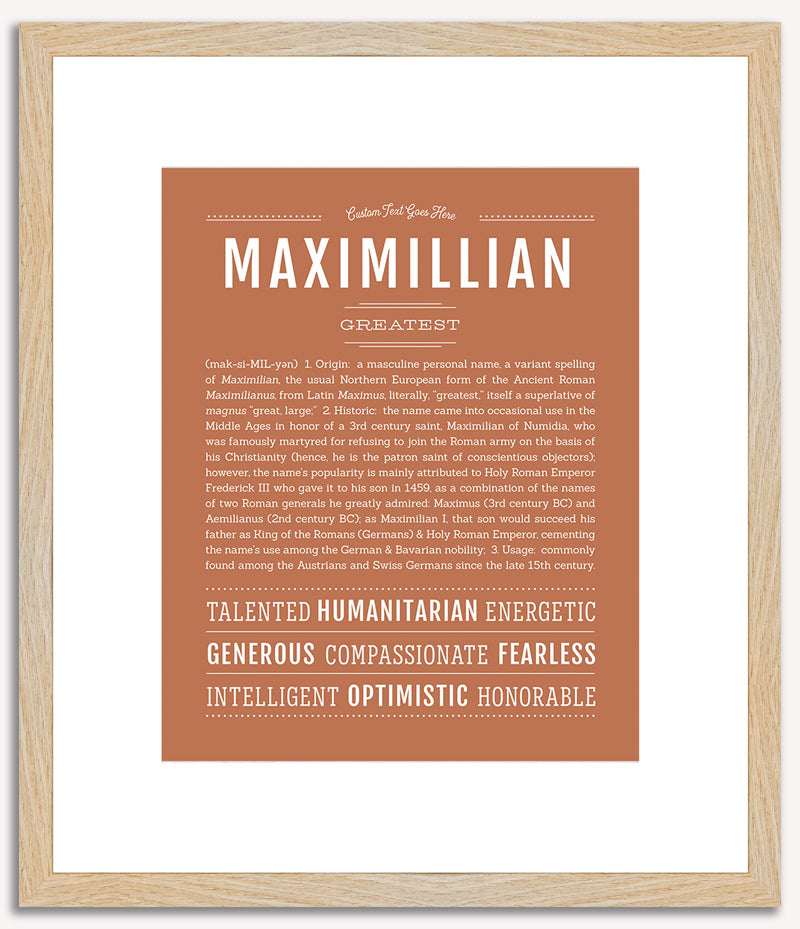 Maximillian | Name Art Print