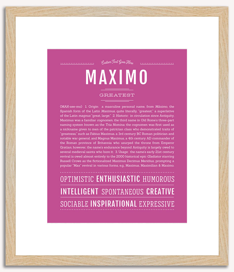 Maximo | Name Art Print