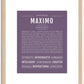 Maximo | Name Art Print