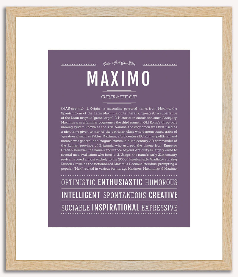 Maximo | Name Art Print