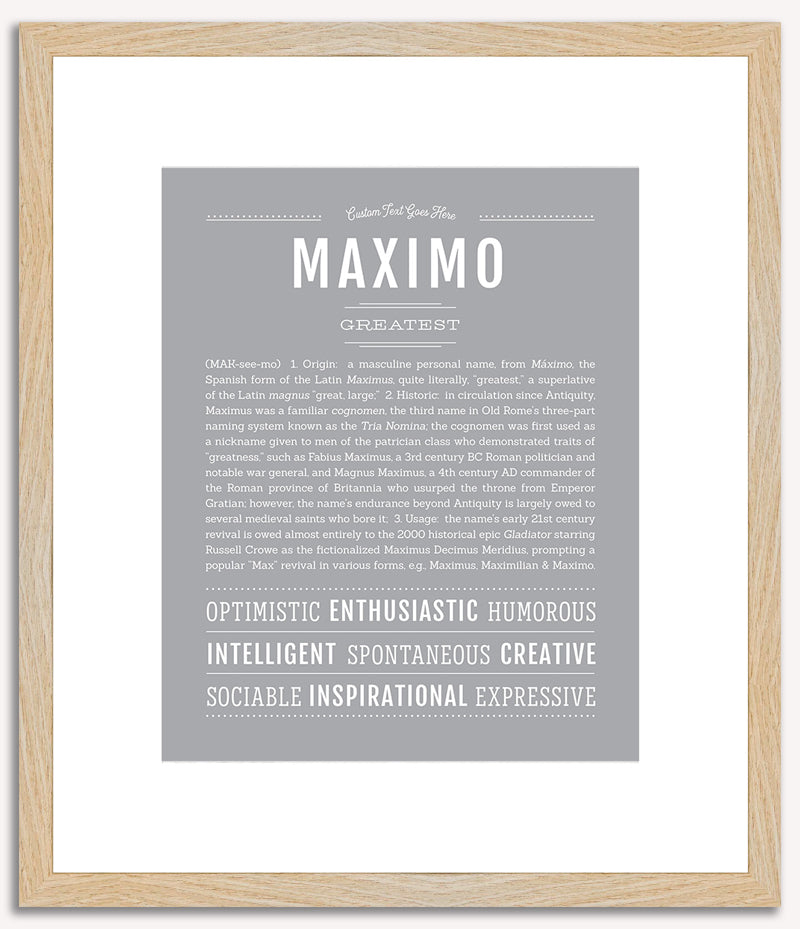 Maximo | Name Art Print