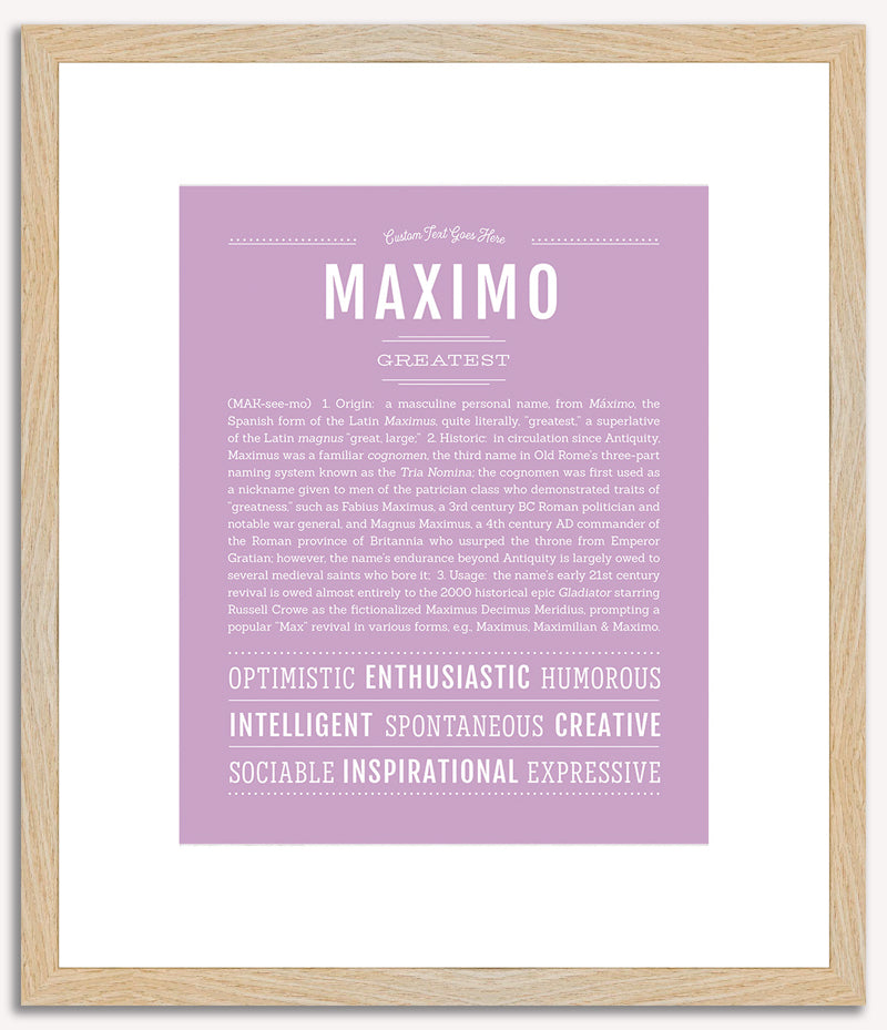 Maximo | Name Art Print