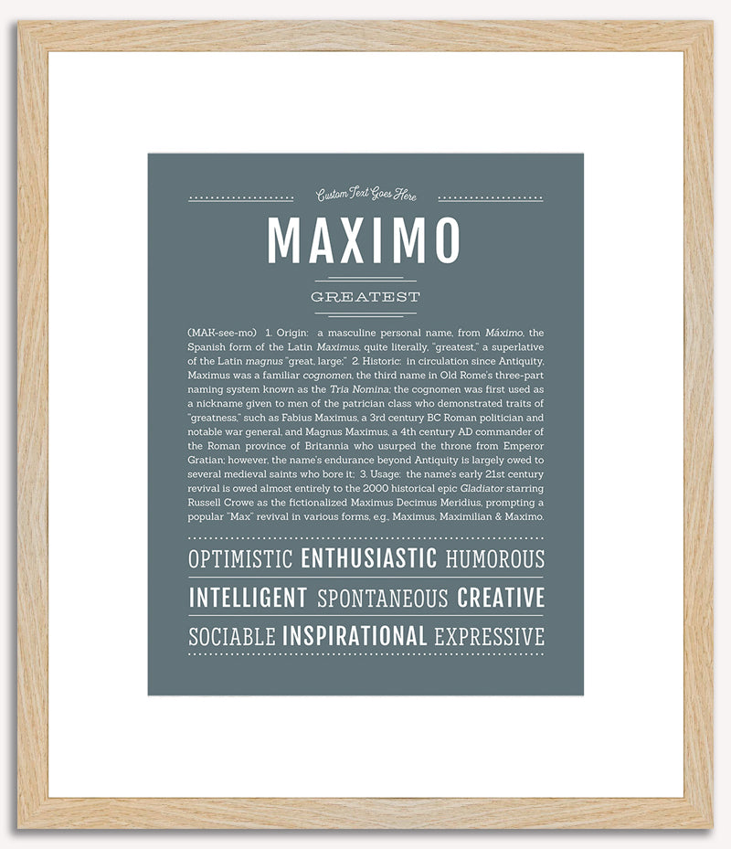 Maximo | Name Art Print