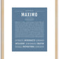 Maximo | Name Art Print