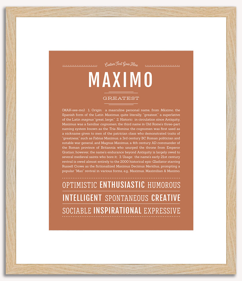 Maximo | Name Art Print