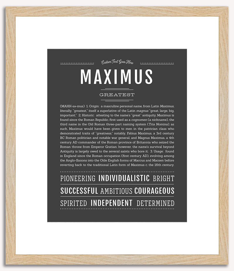 Maximus | Name Art Print