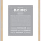 Maximus | Name Art Print