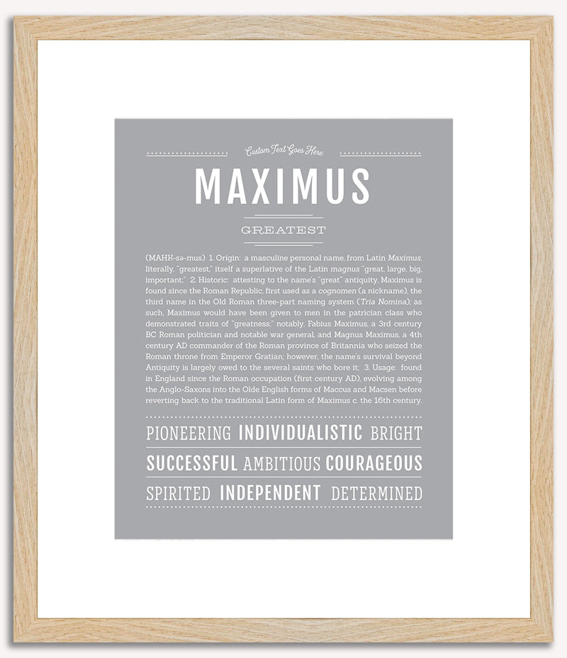 Maximus | Name Art Print