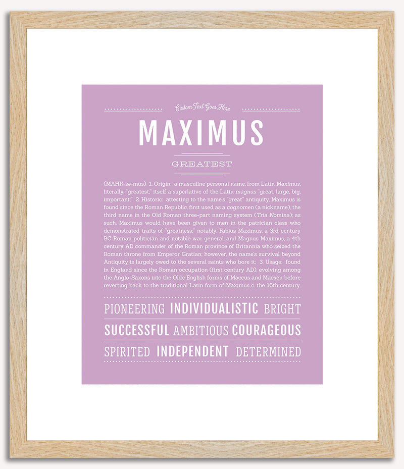 Maximus | Name Art Print