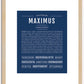 Maximus | Name Art Print