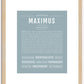 Maximus | Name Art Print