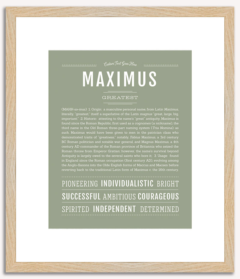 Maximus | Name Art Print