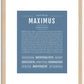 Maximus | Name Art Print