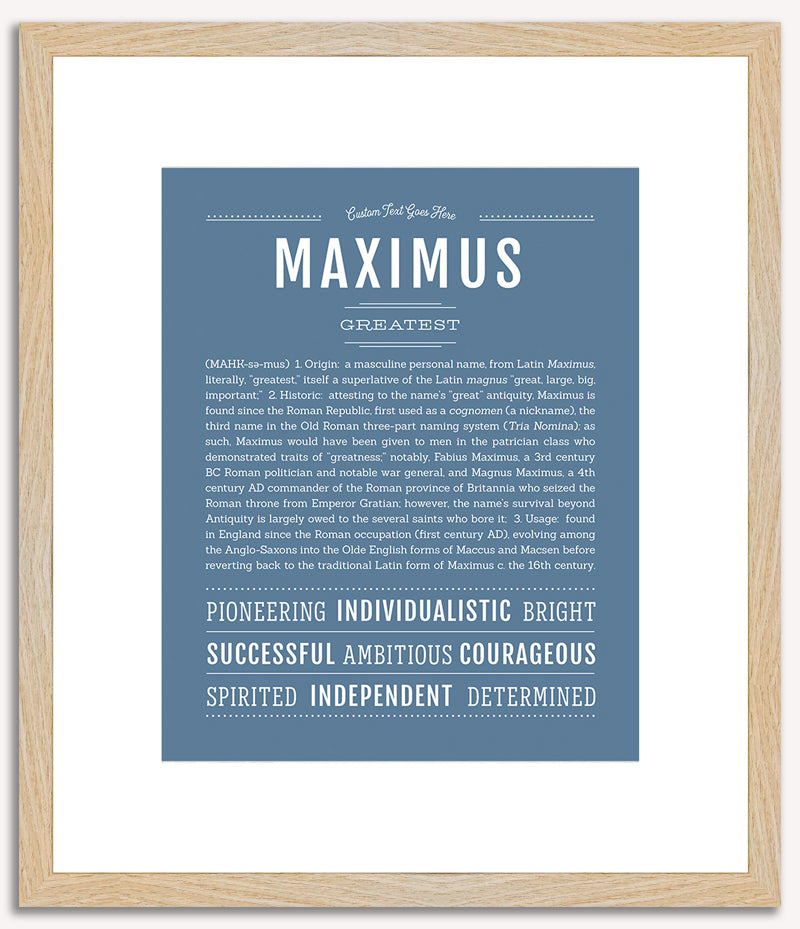 Maximus | Name Art Print