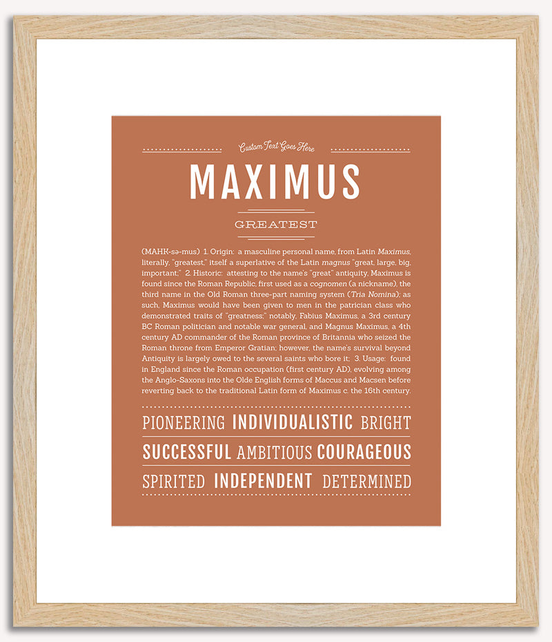 Maximus | Name Art Print