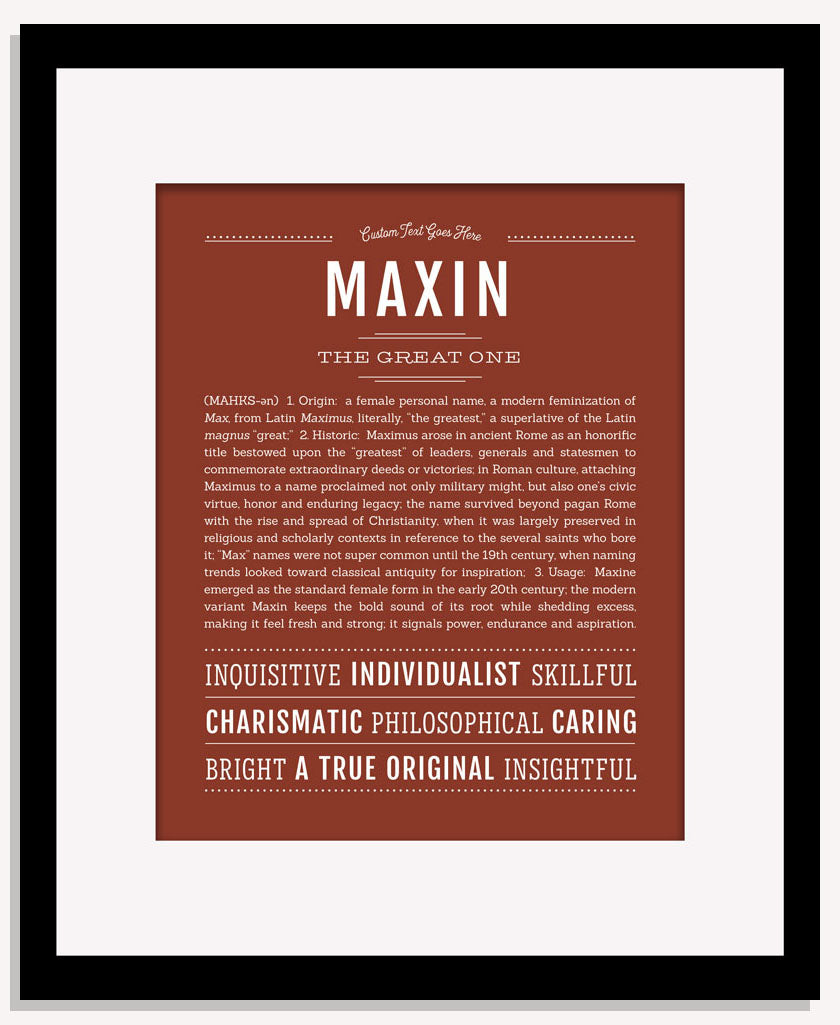 Maxin | Name Art Print